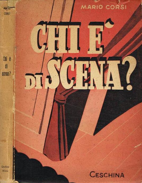 Chi è di scena? - Mario Corsi - copertina