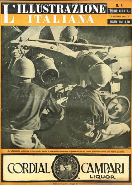 L' illustrazione italiana. N.4 anno LXIX 1942 - Enrico Cavacchioli - copertina