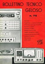 Bollettino tecnico Geloso n.75. Estate 1959
