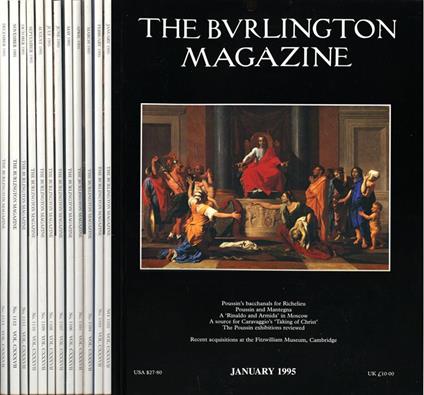 The Burlington Magazine. Vol. CXXXVII - 1995 - copertina