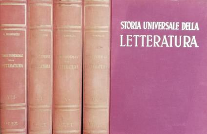 Storia Universale della Letteratura Vol. IV-V-VI-VII - Giacomo Prampolini - copertina