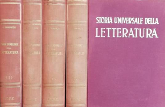 Storia Universale della Letteratura Vol. IV-V-VI-VII - Giacomo Prampolini - copertina