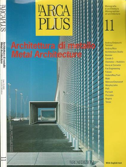 L' Arca plus num. 11. - copertina