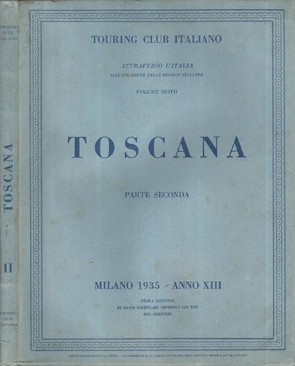 Toscana Parte Seconda - copertina
