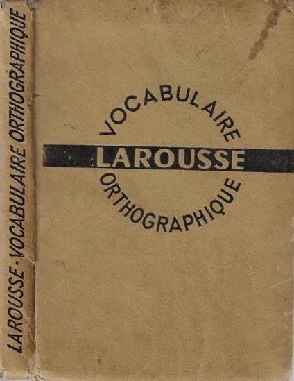 Vocabulaire orthographique Larousse - copertina