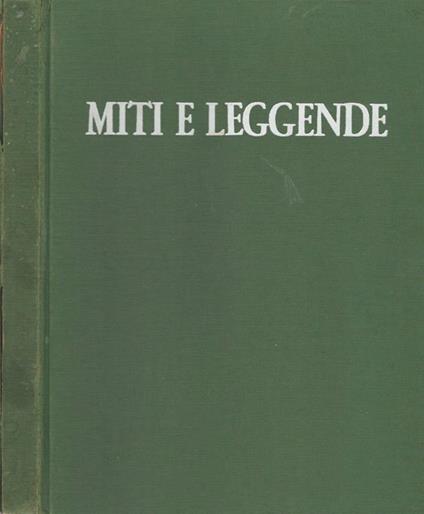 Miti e leggende - Francesco D'Arcais - copertina
