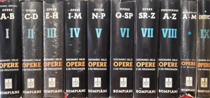 Dizionario letterario Bompiani delle opere e dei personaggi di tutti i tempi e di tutte le letterature - copertina