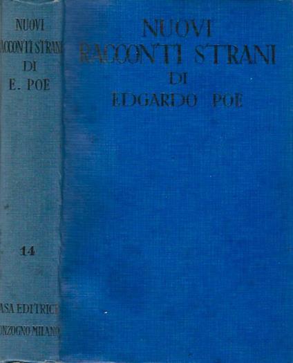 Nuovi racconti strani - Edgar Allan Poe - copertina