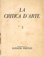 La Critica D'Arte Anno II - N. 4 fasc. X. Rivista bimestrale di arti figurative