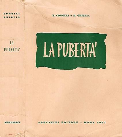 La pubertà - E. Comolli - copertina