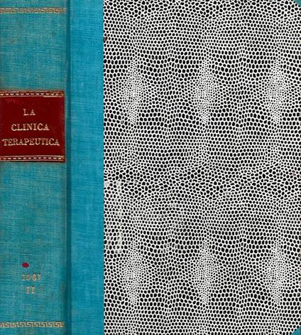 La Clinica Terapeutica Vol. II. secondo semestre 1965. Rassegna mensile di terapia medica - copertina