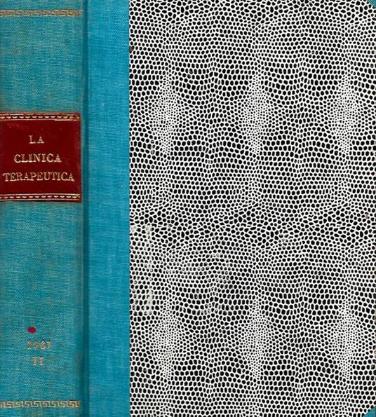 La Clinica Terapeutica Vol. II. secondo semestre 1965. Rassegna mensile di terapia medica - copertina