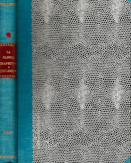 La Clinica Terapeutica supplemento anno 1961 - copertina