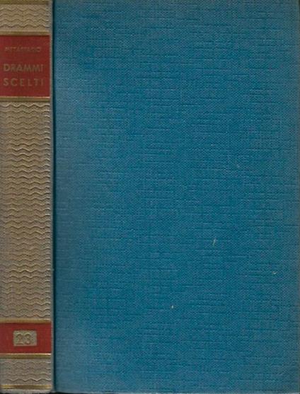 Drammi scelti - Pietro Metastasio - copertina