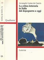 La critica letteraria in Italia dal dopoguerra a oggi