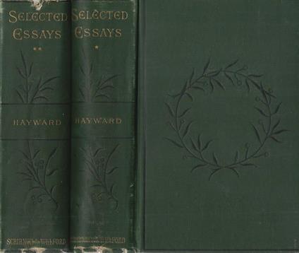 Selected essays - A. Hayward - copertina