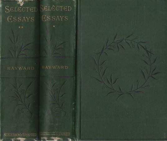 Selected essays - A. Hayward - copertina