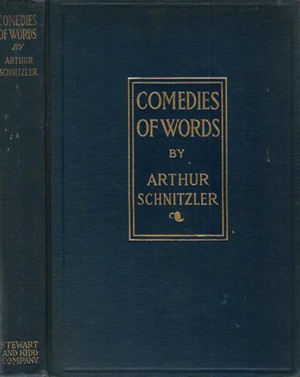 Comedies of words - Arthur Schnitzler - copertina