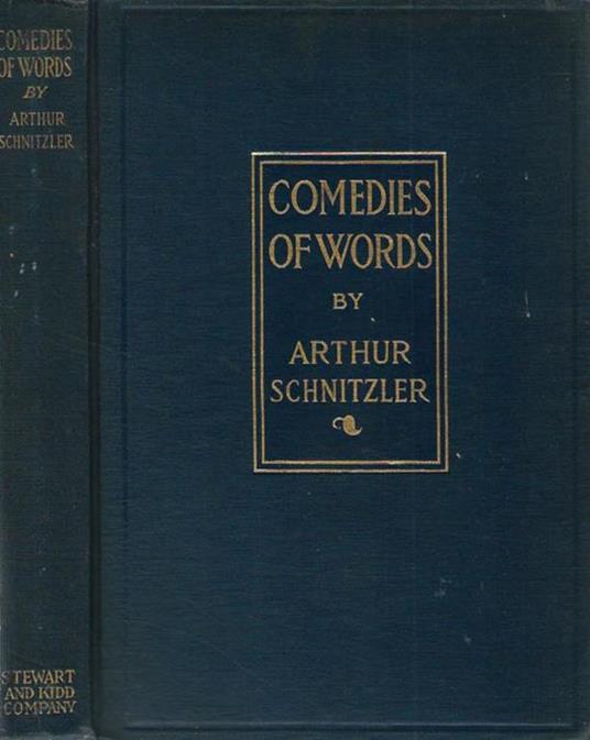 Comedies of words - Arthur Schnitzler - copertina