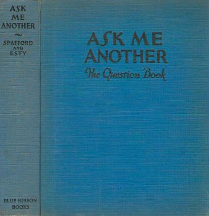 Ask Me Another! The Question Book - copertina