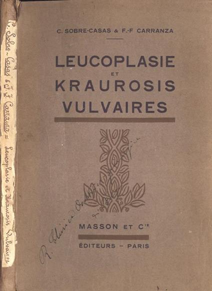 Leucoplasie et kraurosis vulvaires - copertina