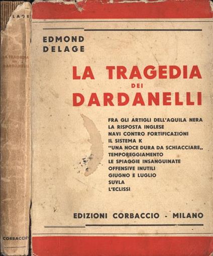 La tragedia dei Dardanelli - Edmond Delage - copertina
