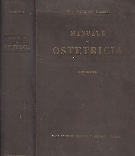 Manuale di ostetricia - Salvatore Piccoli - copertina