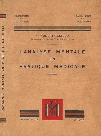 L' Analyse Mentale en Pratique Médicale - A. Austregesillo - copertina