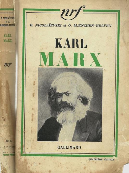 Karl Marx - B. Nicolaievski - copertina