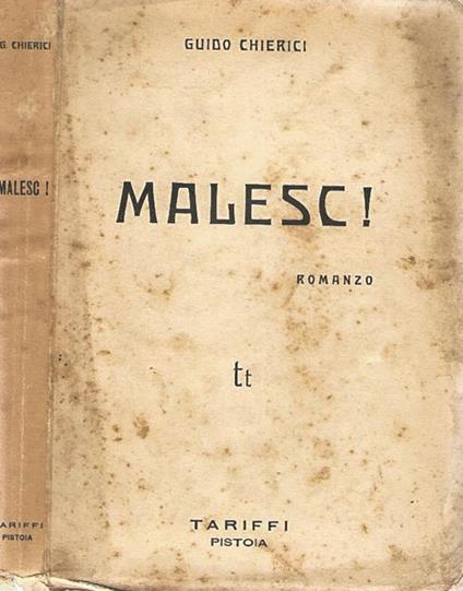 Malesc! - Guido Chierici - copertina