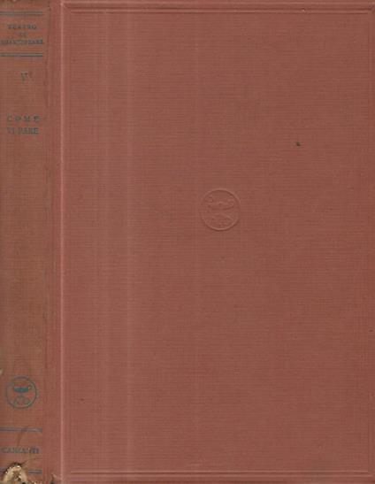 Come vi pare. Commedia in cinque atti - William Shakespeare - copertina