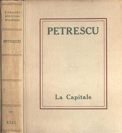 La capitale - Cesare Petrescu - copertina