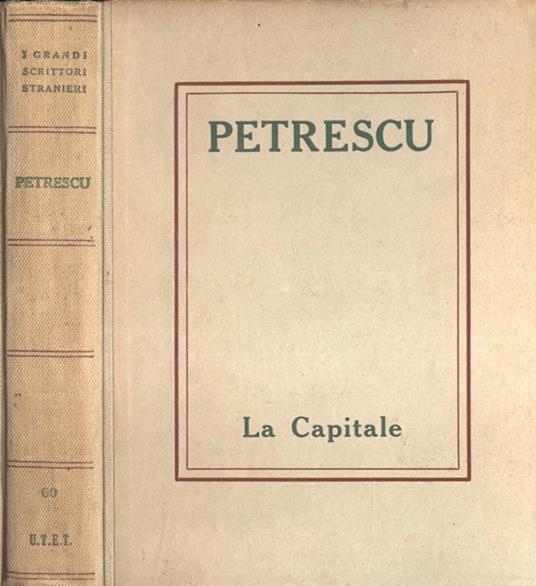 La capitale - Cesare Petrescu - copertina