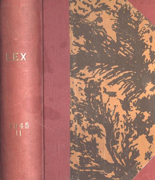 Lex Anno 1945 Vol. II - Giovanni Davicini - copertina