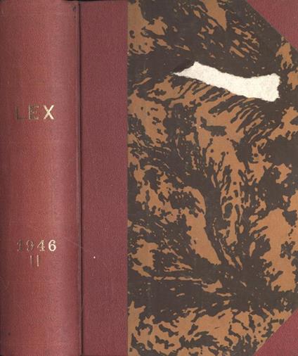 Lex Anno 1946 Vol. II - Giovanni Davicini - copertina