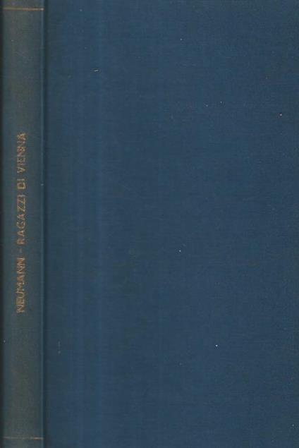 Ragazzi di Vienna - Robert Neumann - copertina