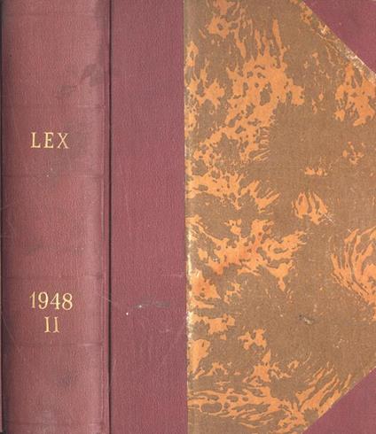 Lex Anno 1948 Vol. II - Giovanni Davicini - copertina