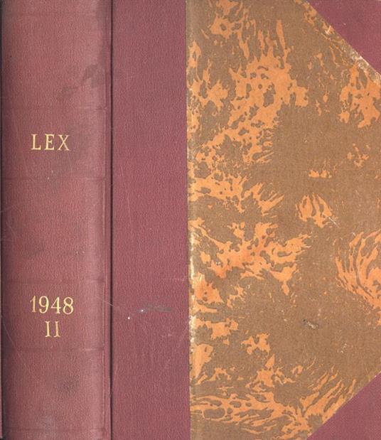 Lex Anno 1948 Vol. II - Giovanni Davicini - copertina