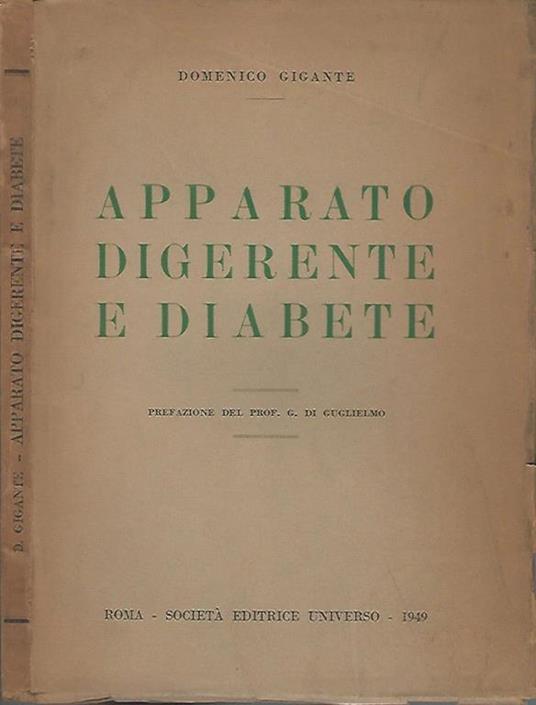 Apparato digerente e diabete - Domenico Gigante - copertina