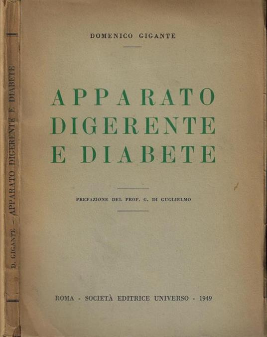 Apparato digerente e diabete - Domenico Gigante - copertina