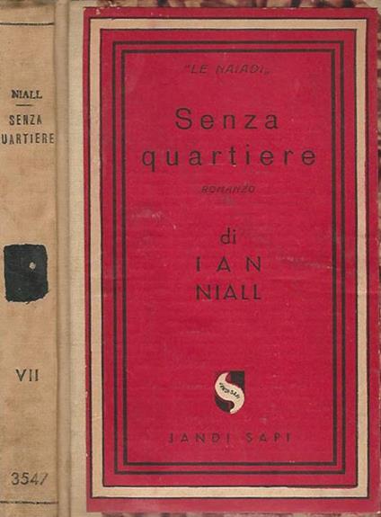 Senza quartiere - Ian Niall - copertina