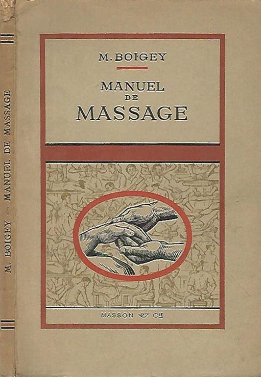 Manuel de Massage - Maurice Boigey - copertina