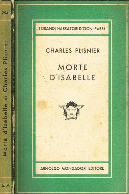 Morte d'Isabelle - Charles Plisnier - copertina