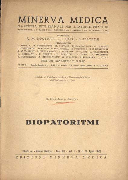 Biopatoritmi - copertina