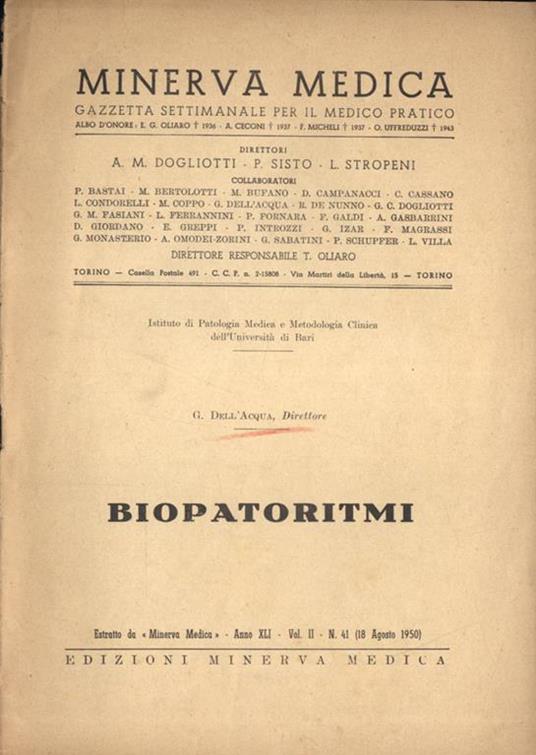 Biopatoritmi - copertina