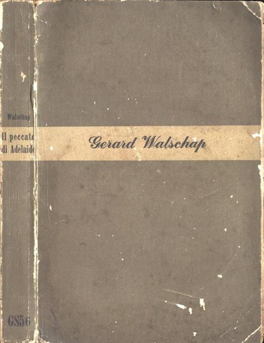 Il peccato di Adelaide - Gerhard Walschap - copertina