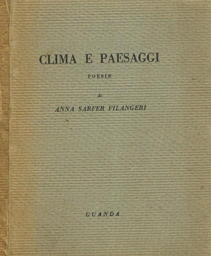 Clima e paesaggi. Poesie - copertina
