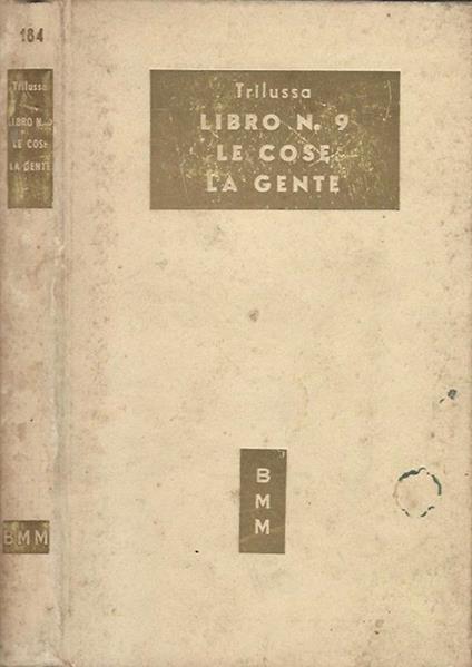 Libro n. 9 le cose la gente - Trilussa - copertina