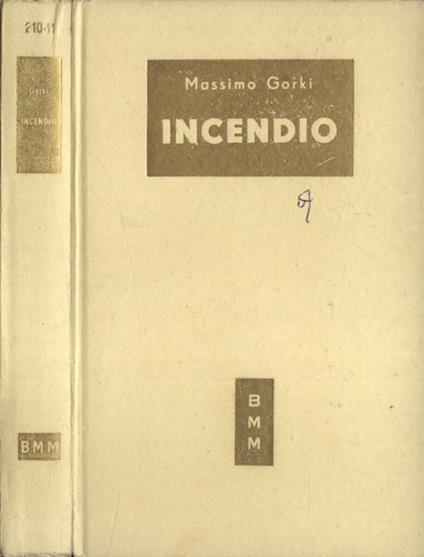 INCENDIO - Maksim Gorkij - copertina
