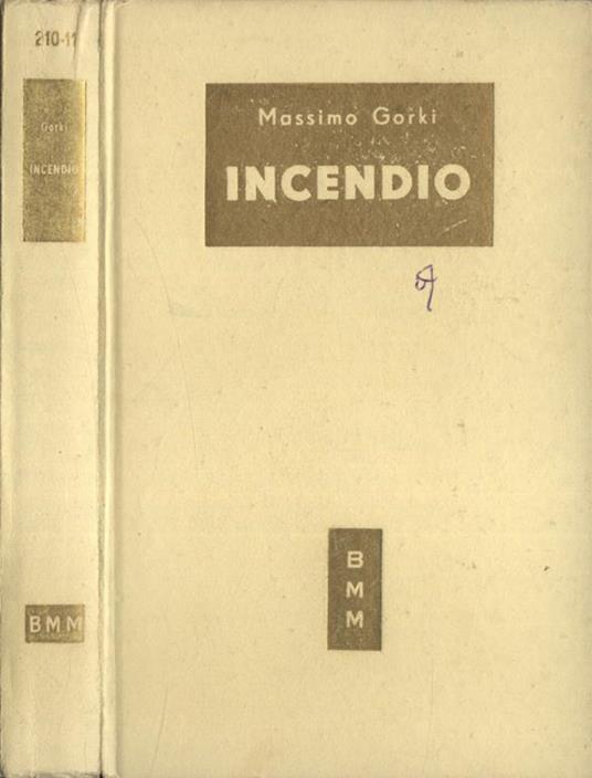 INCENDIO - Maksim Gorkij - copertina